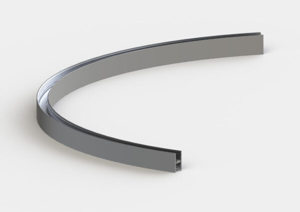 Microfile H sistema - Profilo vuoto curvo