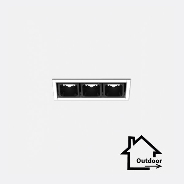 Leva 3 incasso frame outdoor - kit